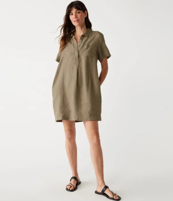 Michael Stars Ola Utility Dress- Dresses | Mini Dresses