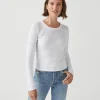 Michael Stars Orion Cropped Tee- T-Shirts | 1x1 Cotton T-Shirts