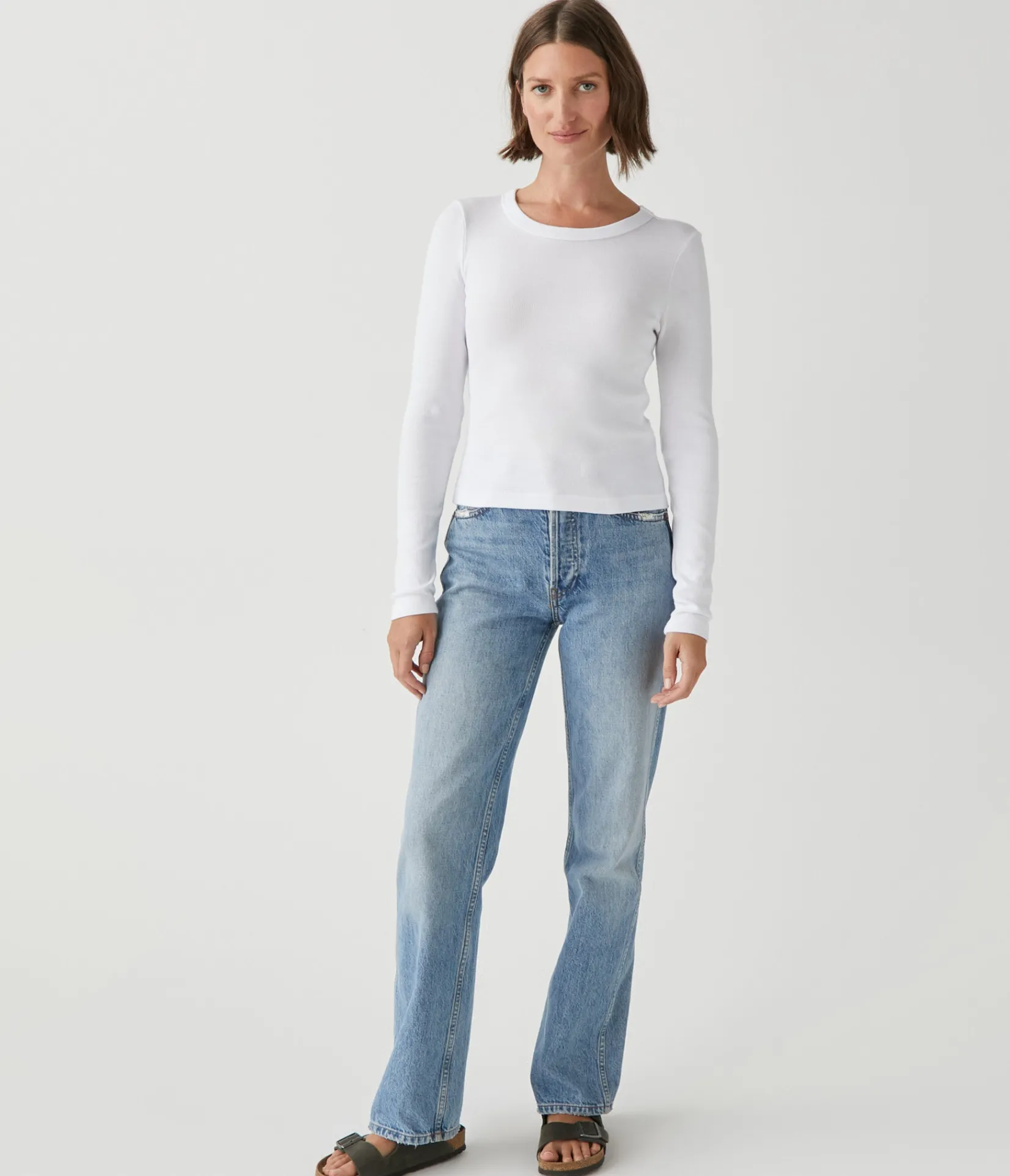 orion_cropped_tee_1.webp Michael Stars Orion Cropped Tee- T-Shirts | 1x1 Cotton T-Shirts