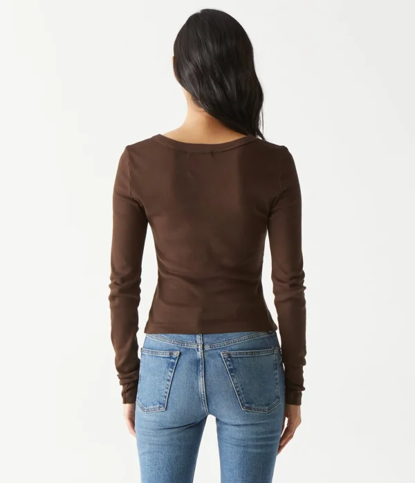 Michael Stars Orion Cropped Tee- T-Shirts | 1x1 Cotton T-Shirts