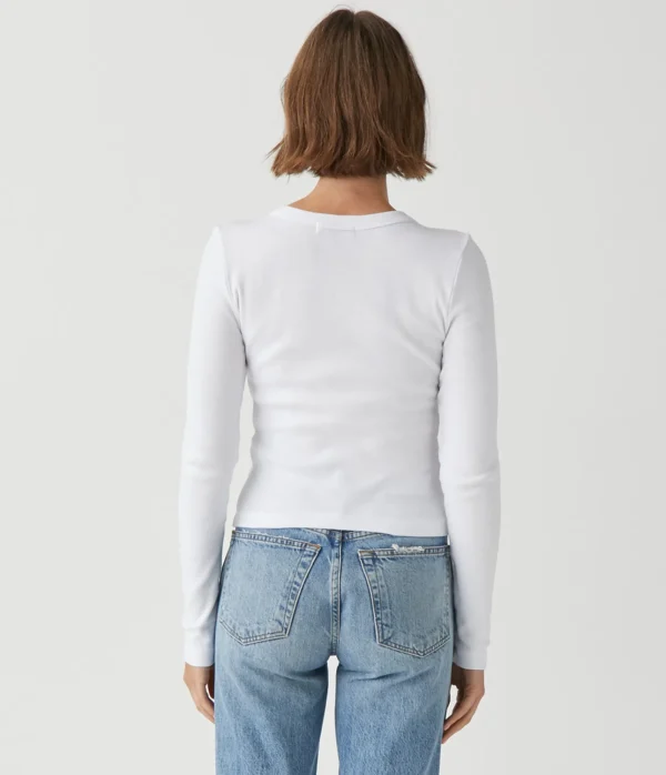 Michael Stars Orion Cropped Tee- T-Shirts | 1x1 Cotton T-Shirts