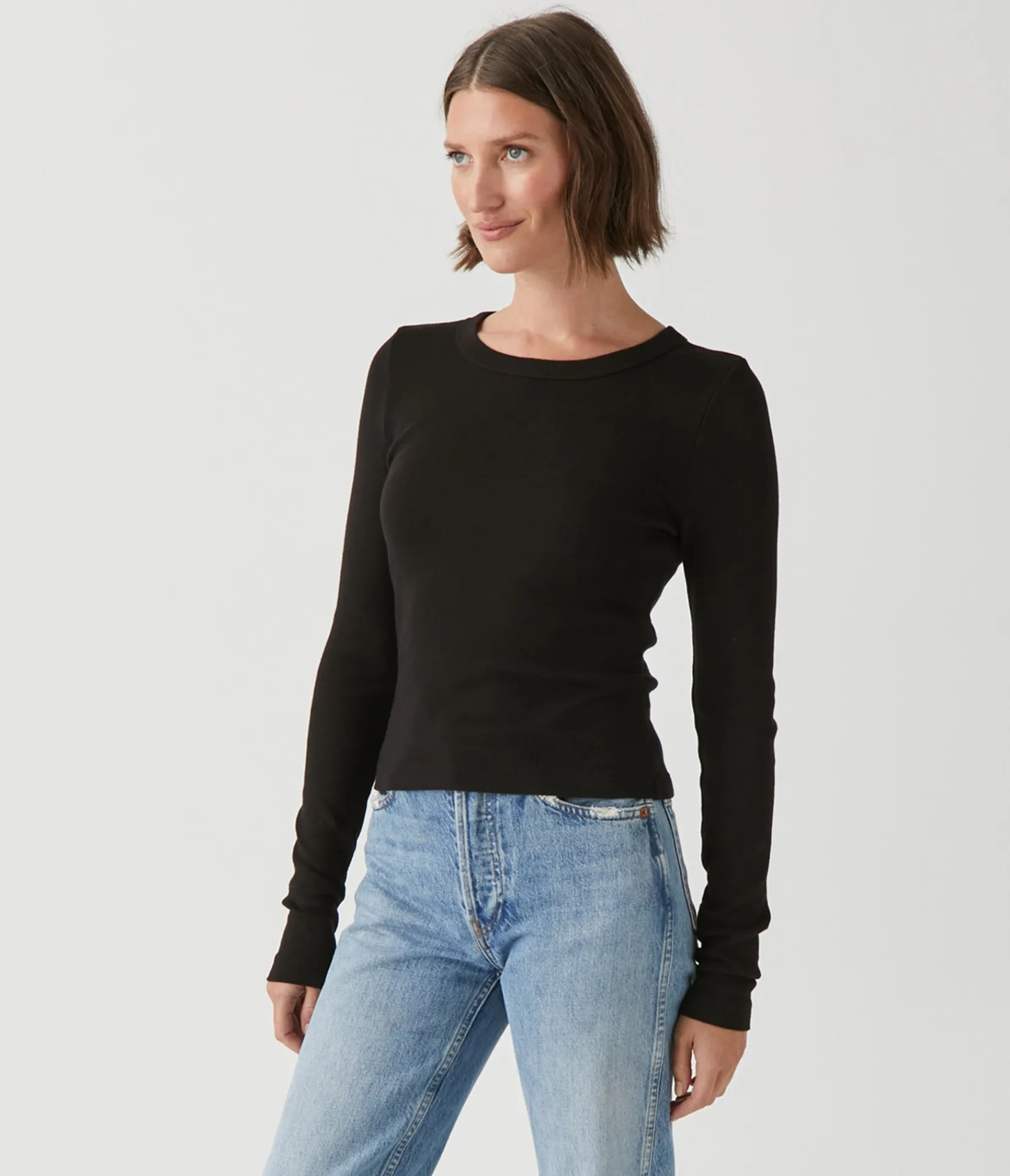 orion_cropped_tee_6.webp Michael Stars Orion Cropped Tee- T-Shirts | 1x1 Cotton T-Shirts