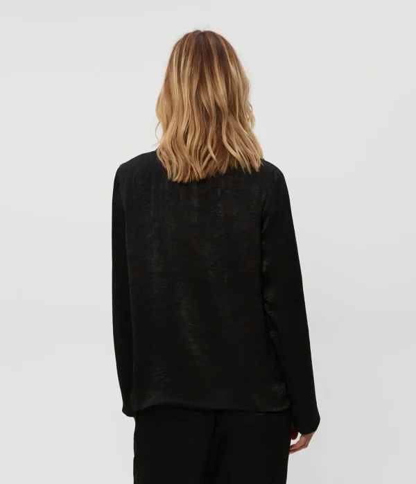 Michael Stars Paula Hammered Satin Blazer- Blazers, Jackets & Outerwear