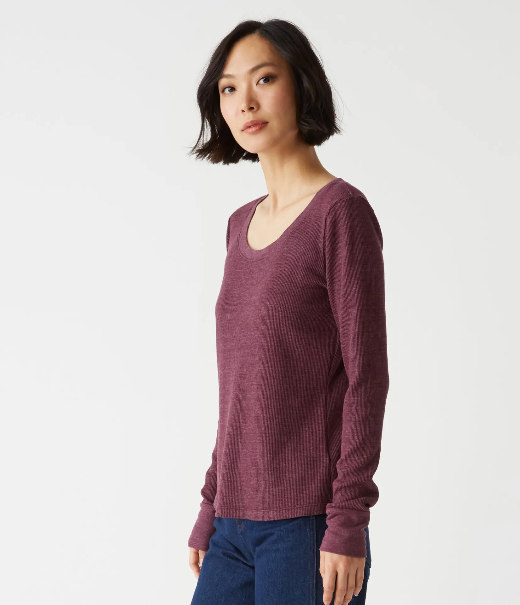 paula_thermal_tee_10.webp Michael Stars Paula Thermal Tee- T-Shirts | Loungewear
