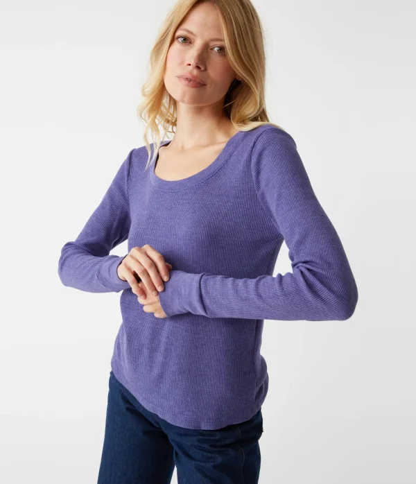 Michael Stars Paula Thermal Tee- T-Shirts | Loungewear