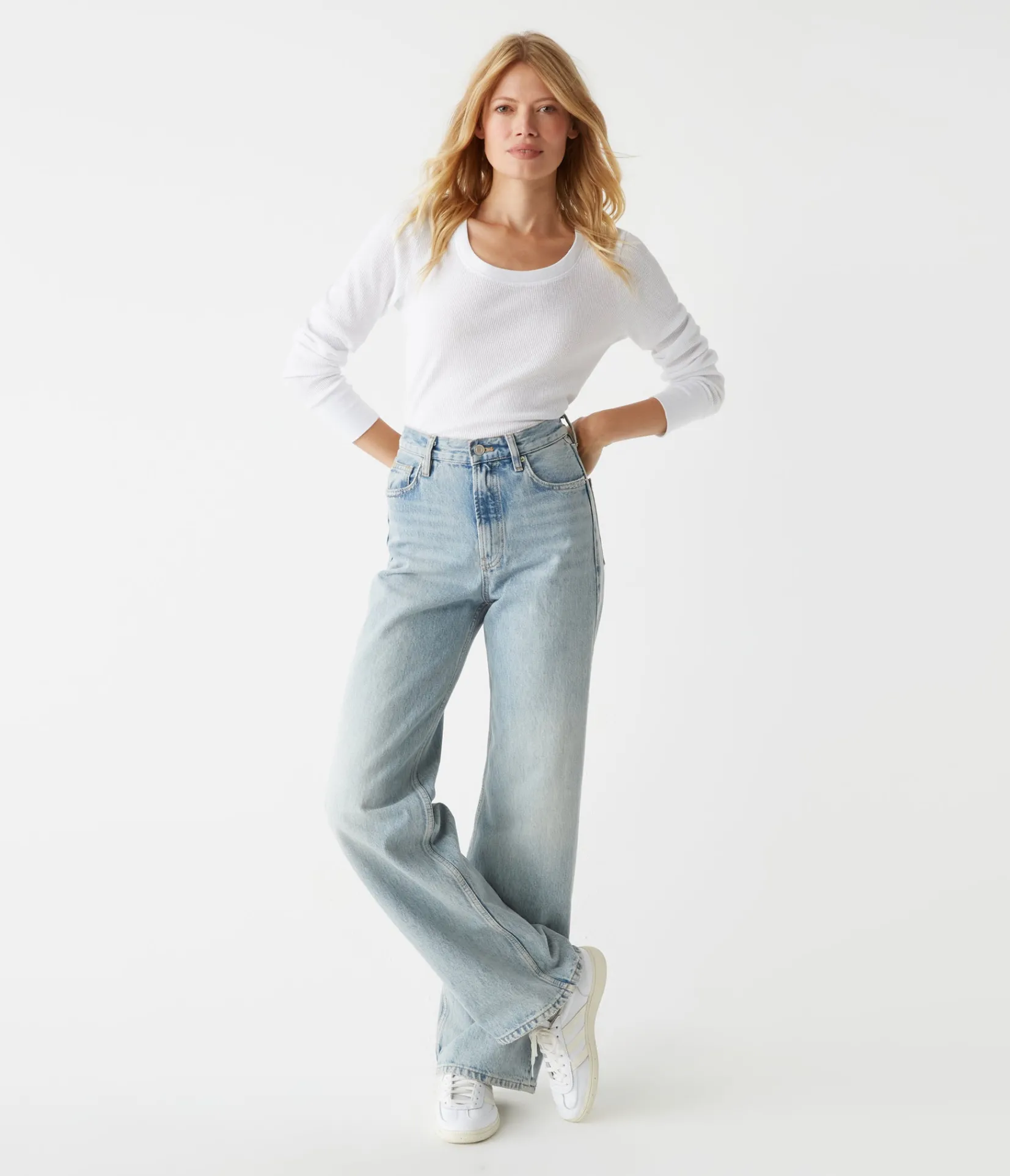 paula_thermal_tee_17.webp Michael Stars Paula Thermal Tee- T-Shirts | Loungewear