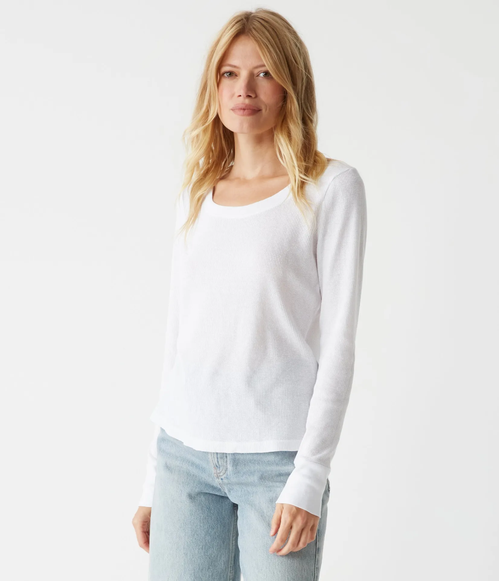 paula_thermal_tee_18.webp Michael Stars Paula Thermal Tee- T-Shirts | Loungewear