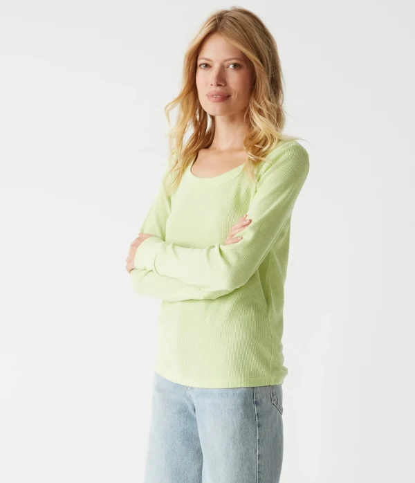 Michael Stars Paula Thermal Tee- T-Shirts | Loungewear