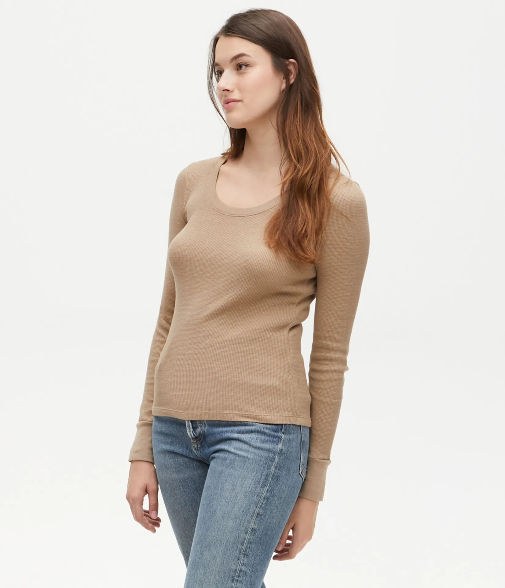 paula_thermal_tee_24.webp Michael Stars Paula Thermal Tee- T-Shirts | Loungewear