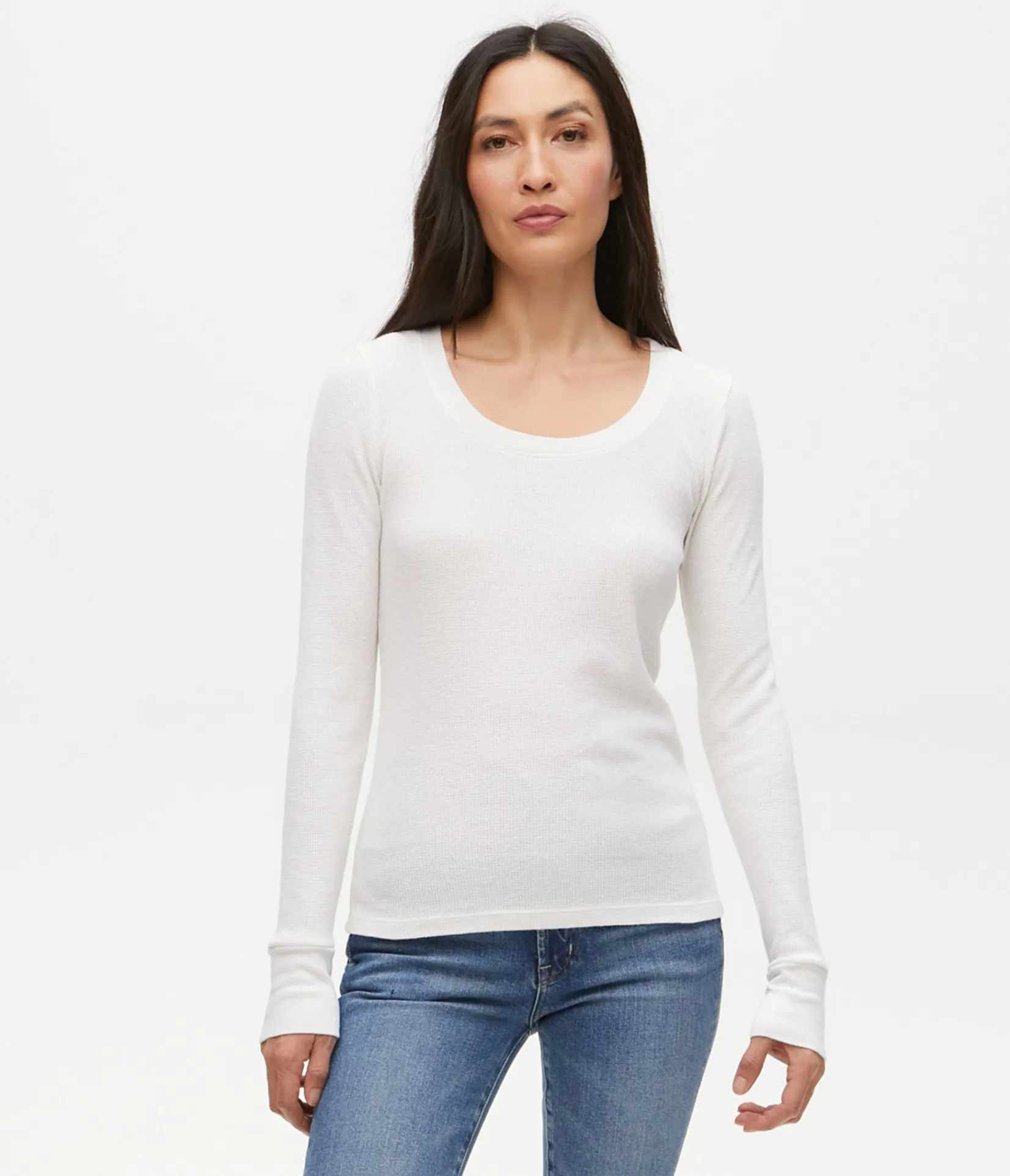 paula_thermal_tee_27.webp Michael Stars Paula Thermal Tee- T-Shirts | Loungewear