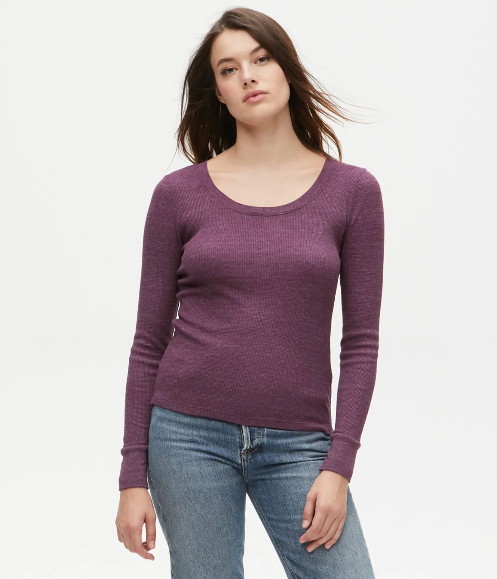 paula_thermal_tee_32.webp Michael Stars Paula Thermal Tee- T-Shirts | Loungewear