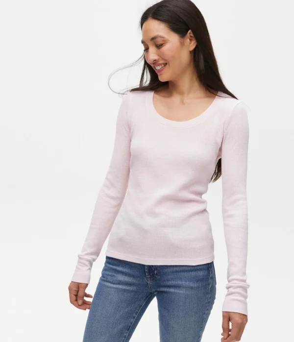 Michael Stars Paula Thermal Tee- T-Shirts | Loungewear