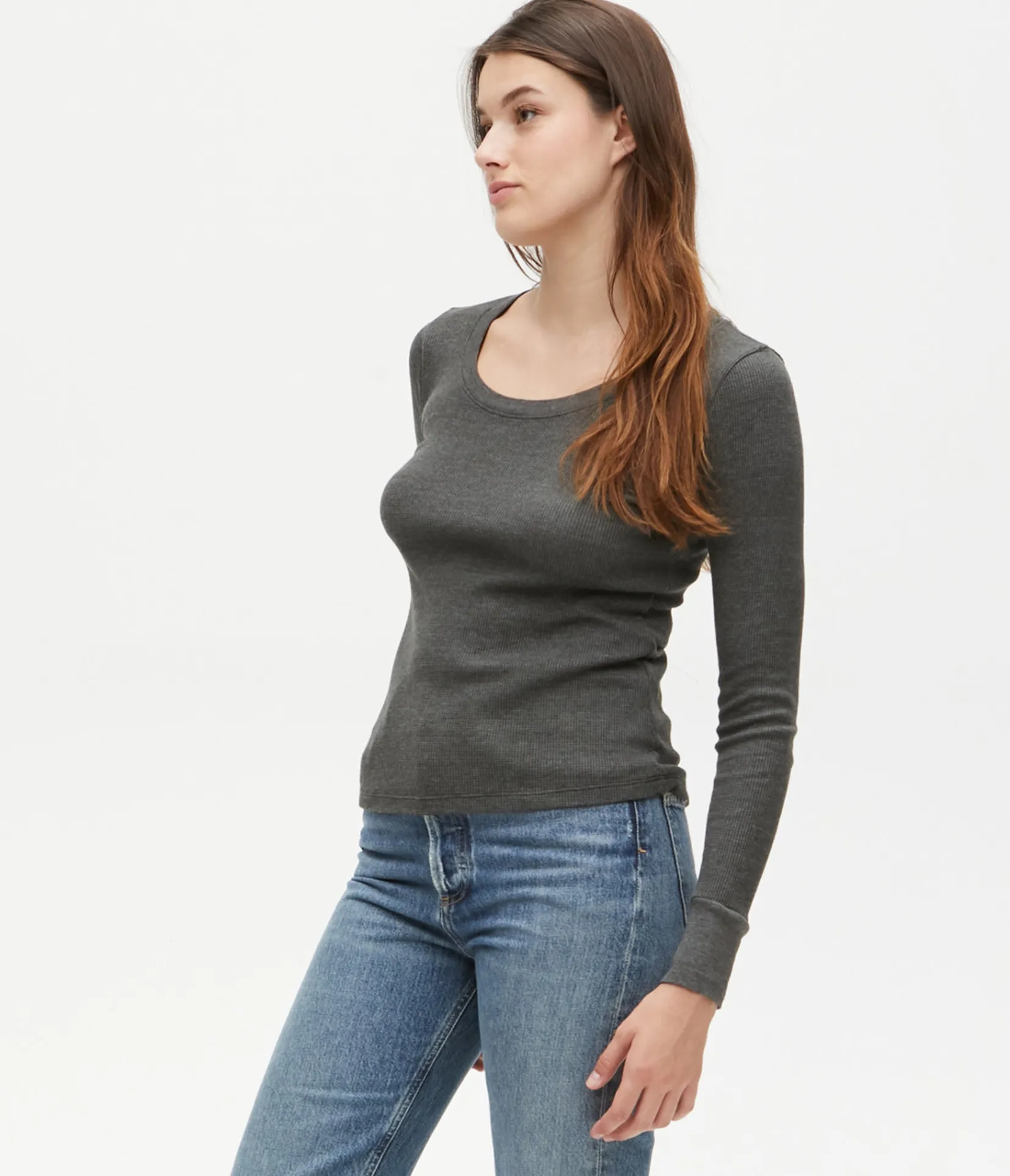 paula_thermal_tee_39.webp Michael Stars Paula Thermal Tee- T-Shirts | Loungewear