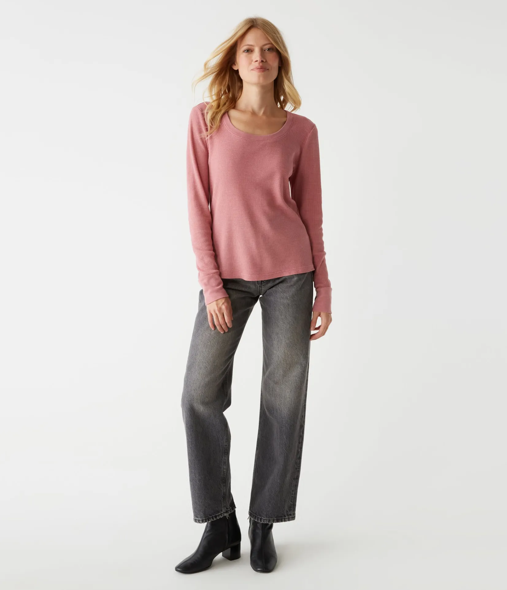 paula_thermal_tee_5.webp Michael Stars Paula Thermal Tee- T-Shirts | Loungewear