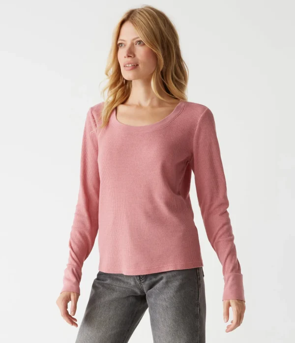 Michael Stars Paula Thermal Tee- T-Shirts | Loungewear