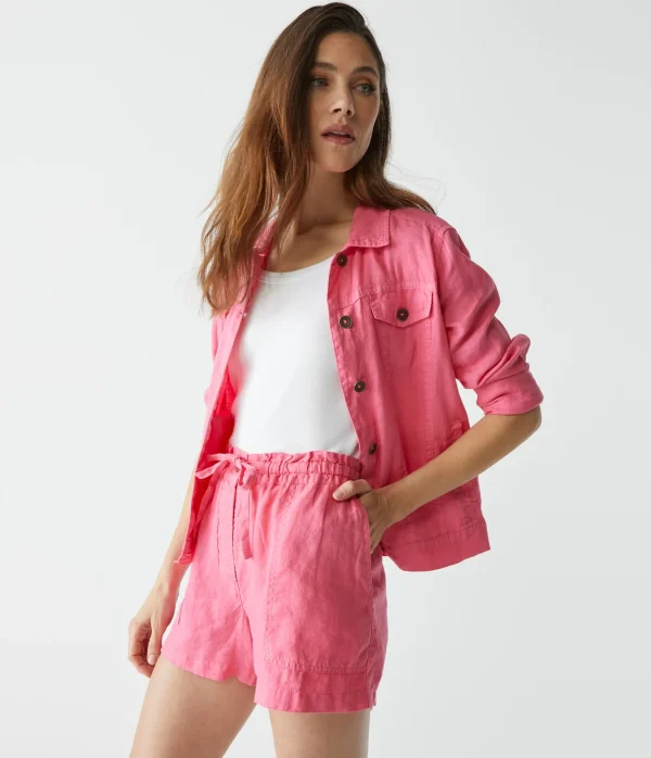 Michael Stars Paulette Linen Short- Pants, Shorts & Skirts