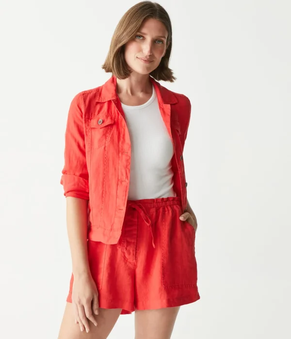 Michael Stars Paulette Linen Short- Pants, Shorts & Skirts