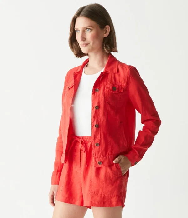 Michael Stars Paulette Linen Short- Pants, Shorts & Skirts
