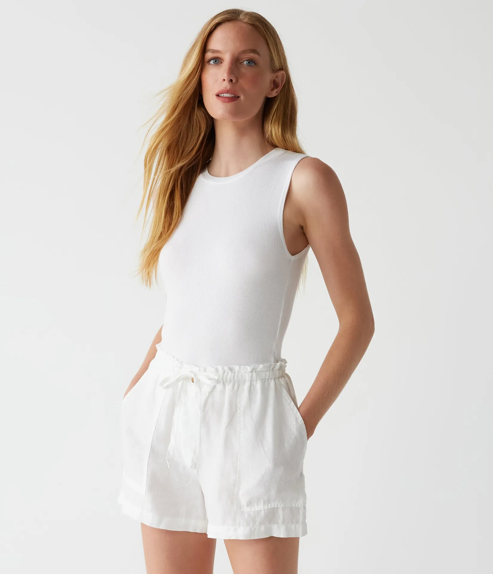 paulette_linen_short_2.webp Michael Stars Paulette Linen Short- Pants, Shorts & Skirts