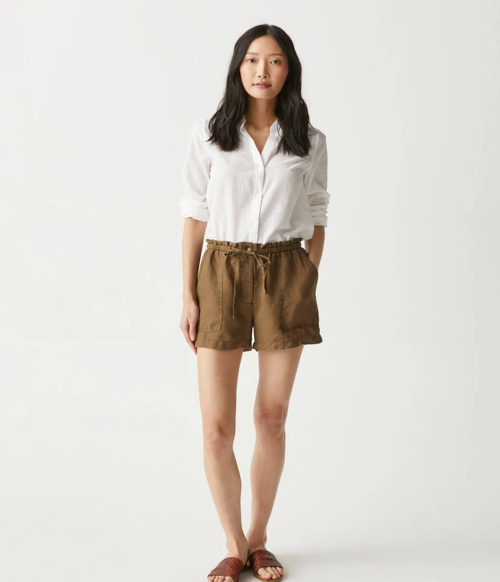 paulette_linen_short_25.webp Michael Stars Paulette Linen Short- Pants, Shorts & Skirts