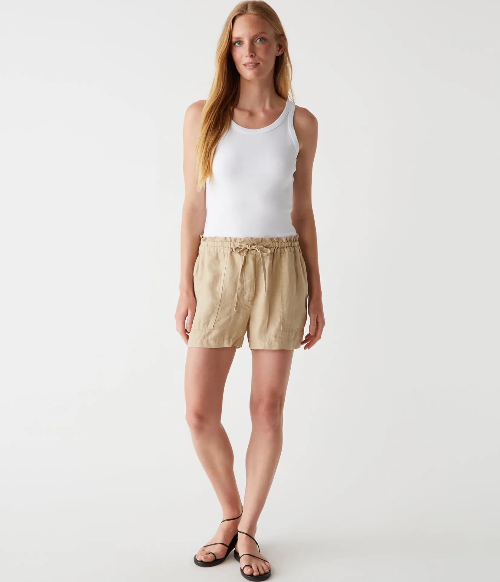 paulette_linen_short_5.webp Michael Stars Paulette Linen Short- Pants, Shorts & Skirts