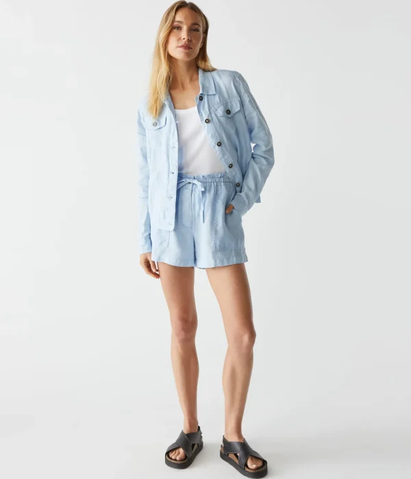 Michael Stars Paulette Linen Short- Pants, Shorts & Skirts
