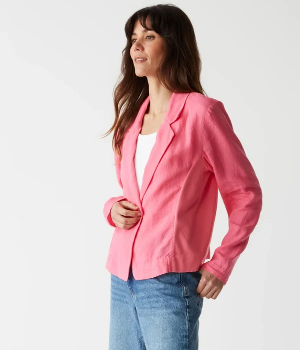 Michael Stars Pearson Linen Blazer- Blazers, Jackets & Outerwear