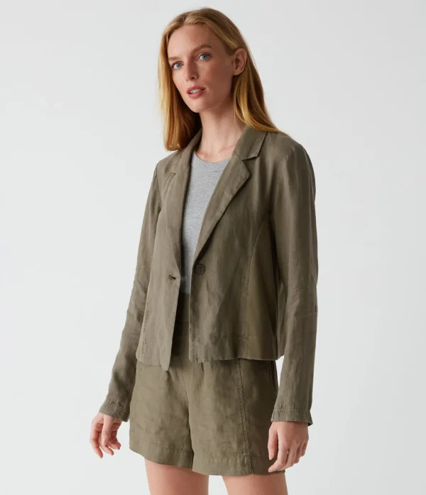 Michael Stars Pearson Linen Blazer- Blazers, Jackets & Outerwear