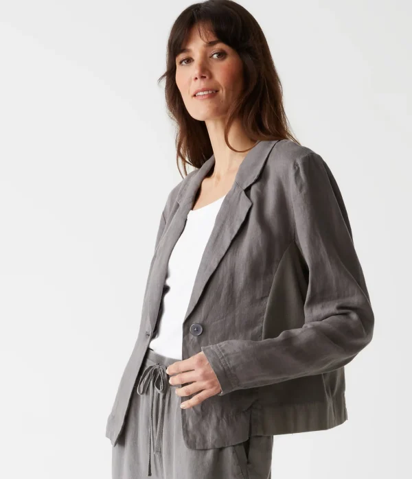 Michael Stars Pearson Linen Blazer- Blazers, Jackets & Outerwear