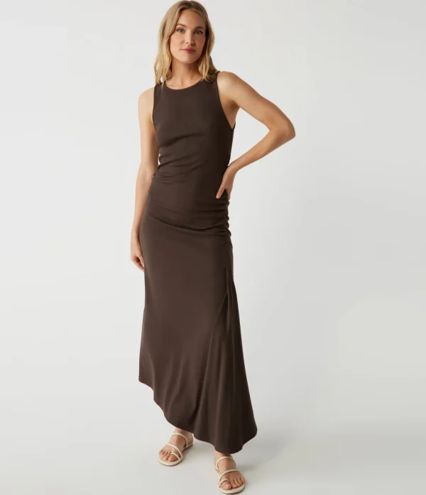 Michael Stars Perez Asymmetrical Dress- Dresses | Midi Dresses