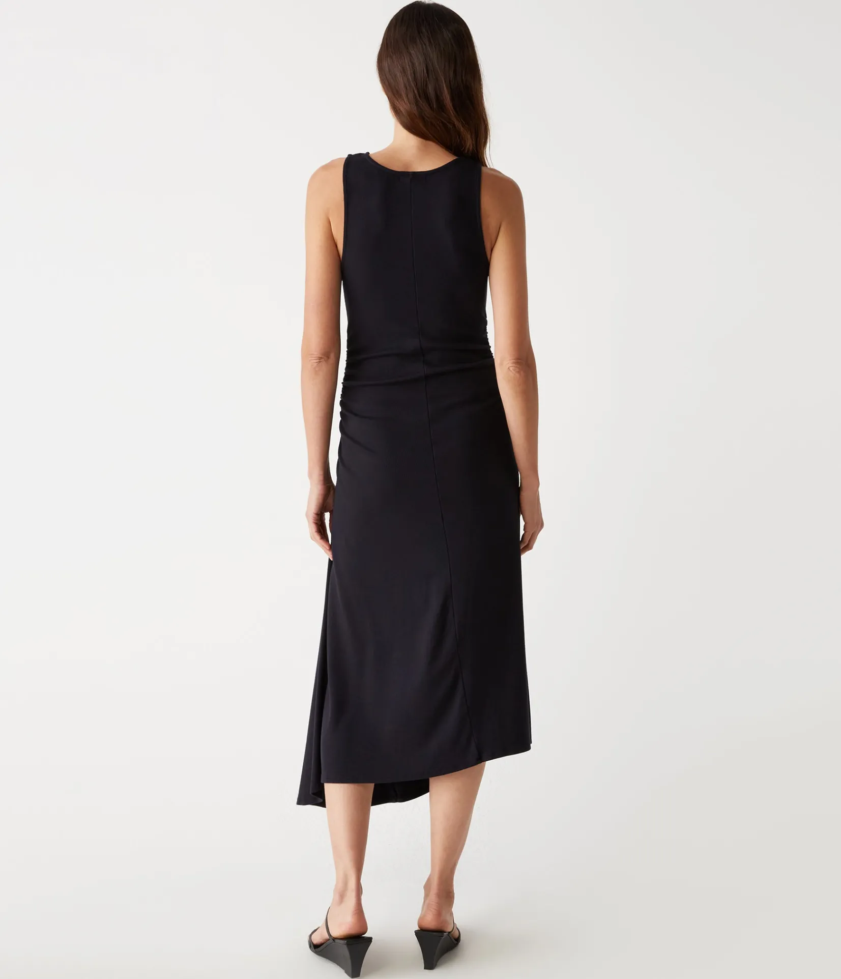 perez_asymmetrical_dress_7.webp Michael Stars Perez Asymmetrical Dress- Dresses | Midi Dresses