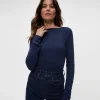 Michael Stars Petite Clarke Ruched Tee- T-Shirts | Ultra Rib T-Shirts