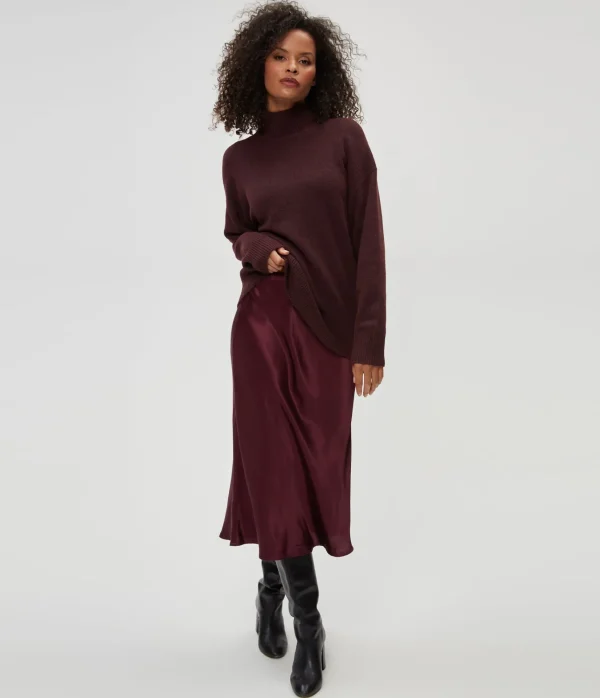 Michael Stars Petite Leila Bias Cut Midi Skirt- Pants, Shorts & Skirts