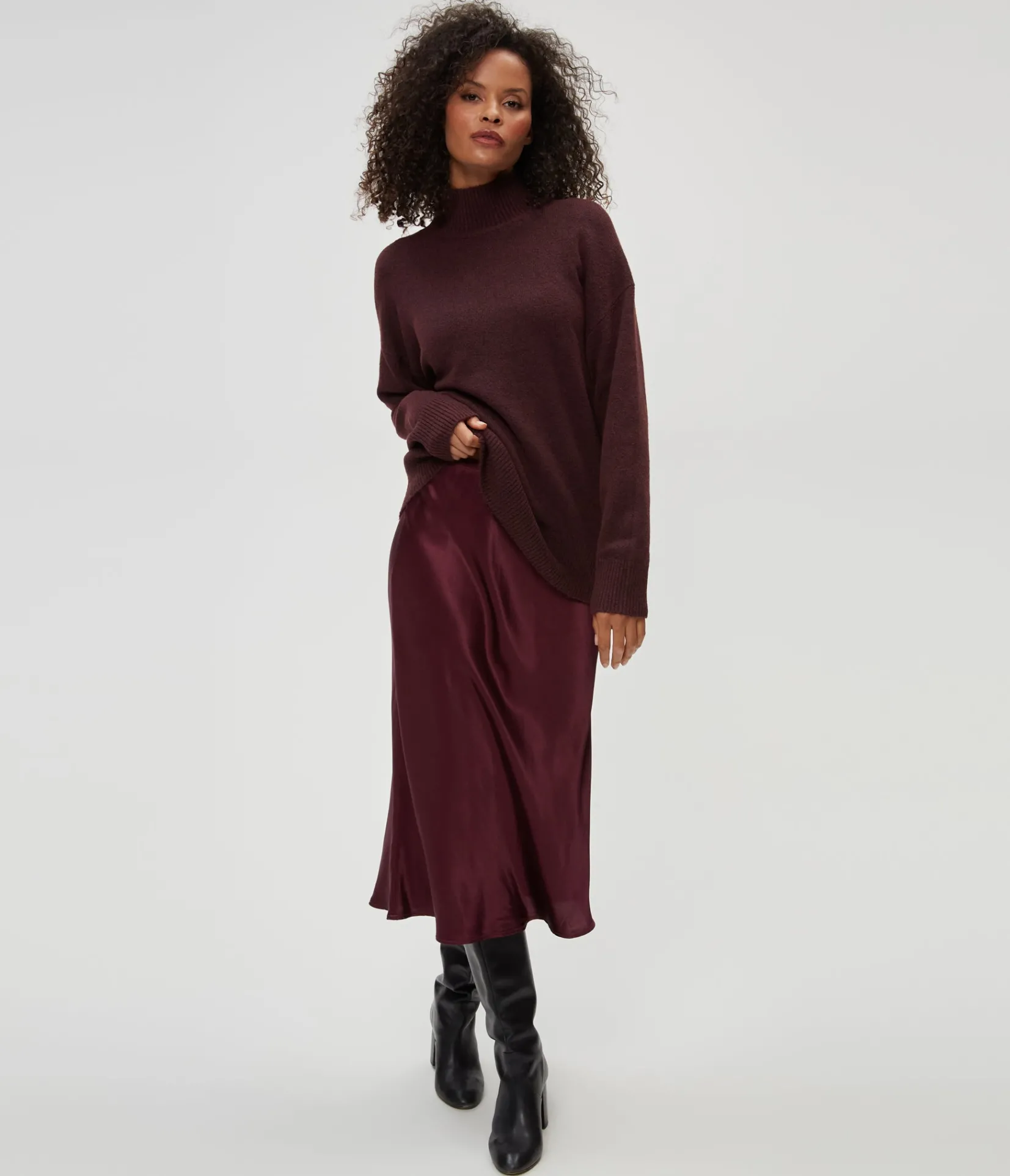 petite_leila_bias_cut_midi_skirt_4.webp Michael Stars Petite Leila Bias Cut Midi Skirt- Pants, Shorts & Skirts