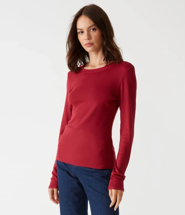 Michael Stars Petite Zola Tee- T-Shirts | Ultra Rib T-Shirts