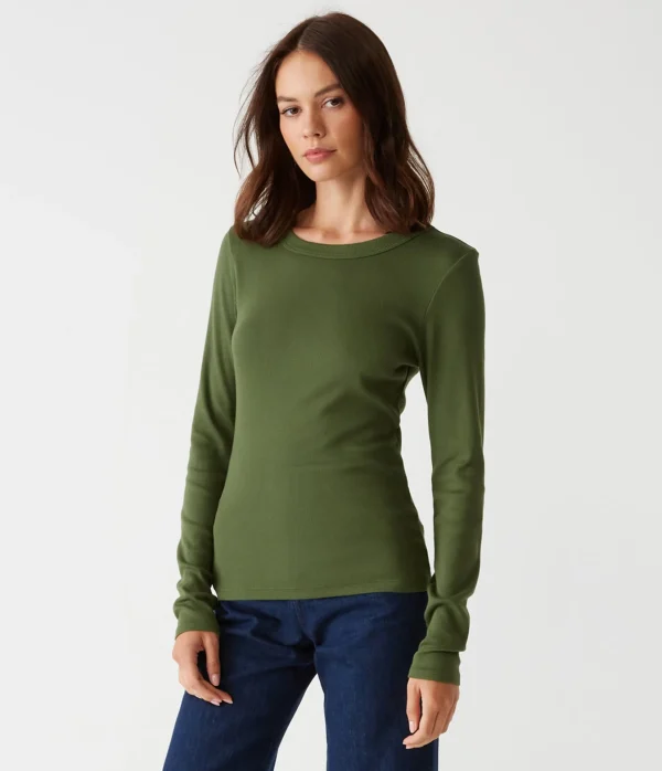 Michael Stars Petite Zola Tee- T-Shirts | Ultra Rib T-Shirts
