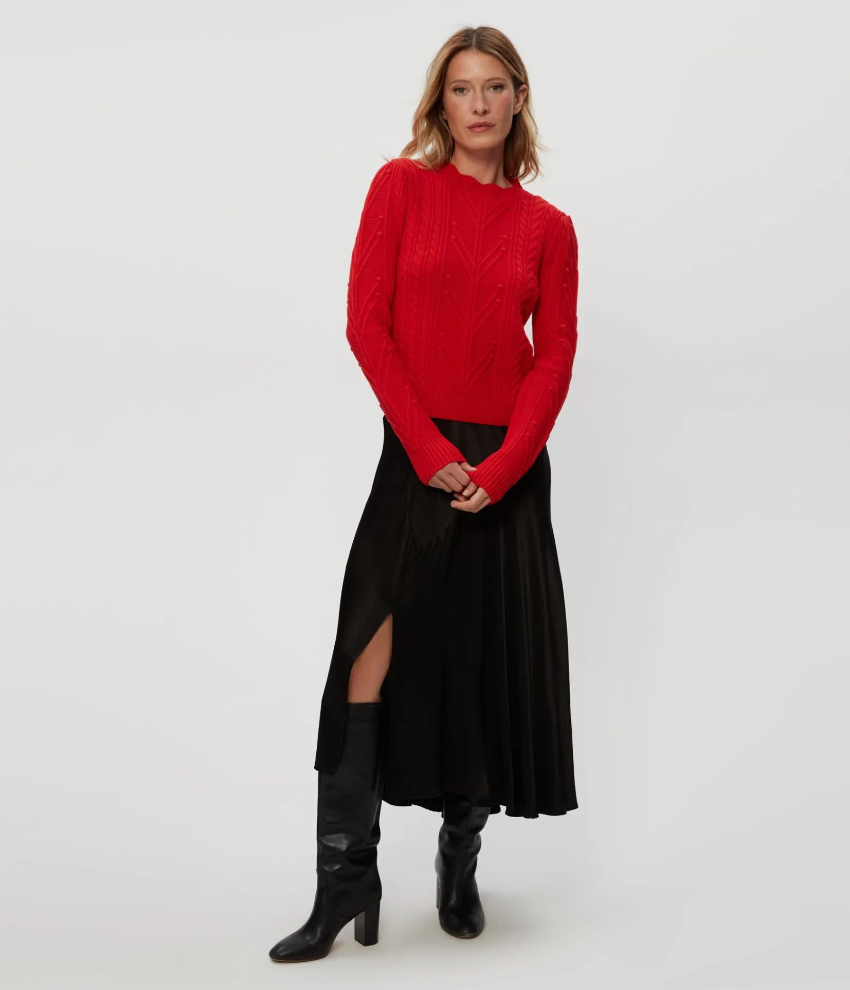 pia_cable_knit_sweater_3.webp Michael Stars Pia Cable Knit Sweater- Sweaters & Cardigans