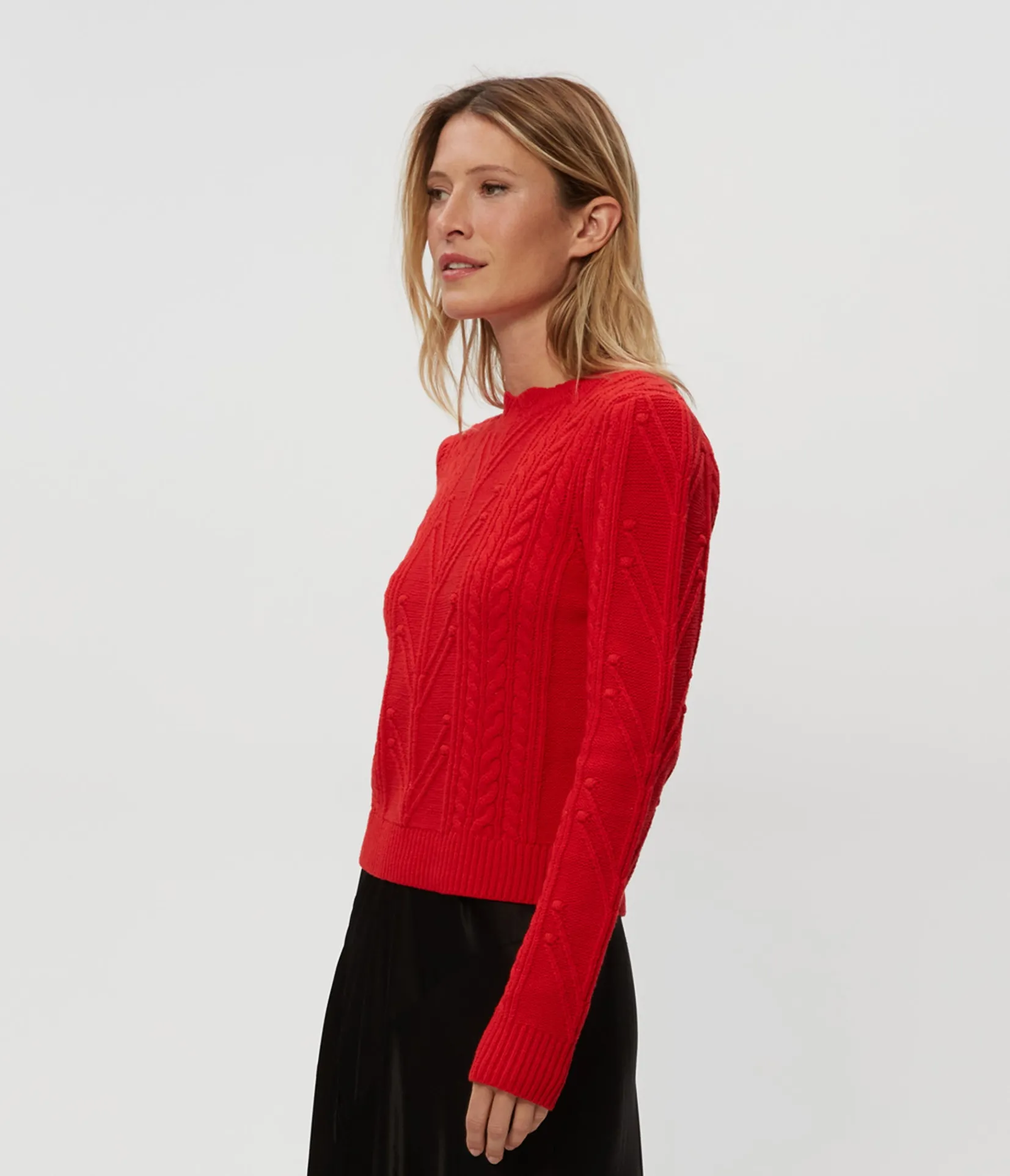 pia_cable_knit_sweater_4.webp Michael Stars Pia Cable Knit Sweater- Sweaters & Cardigans