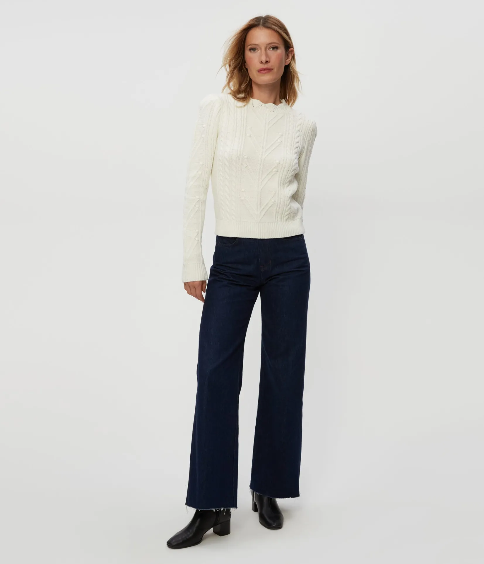 pia_cable_knit_sweater_7.webp Michael Stars Pia Cable Knit Sweater- Sweaters & Cardigans
