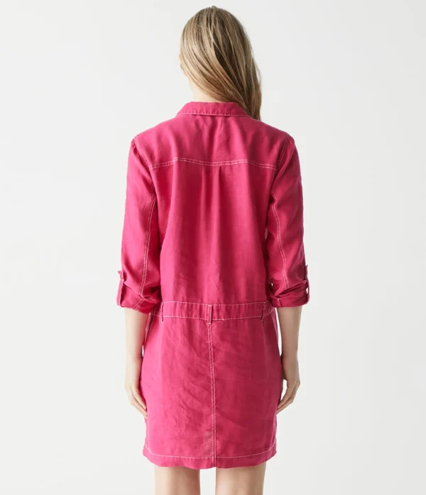 Michael Stars Pilar Linen Shirt Dress- Dresses | Mini Dresses