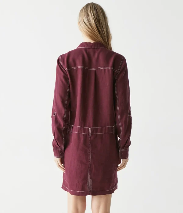 Michael Stars Pilar Linen Shirt Dress- Dresses | Mini Dresses