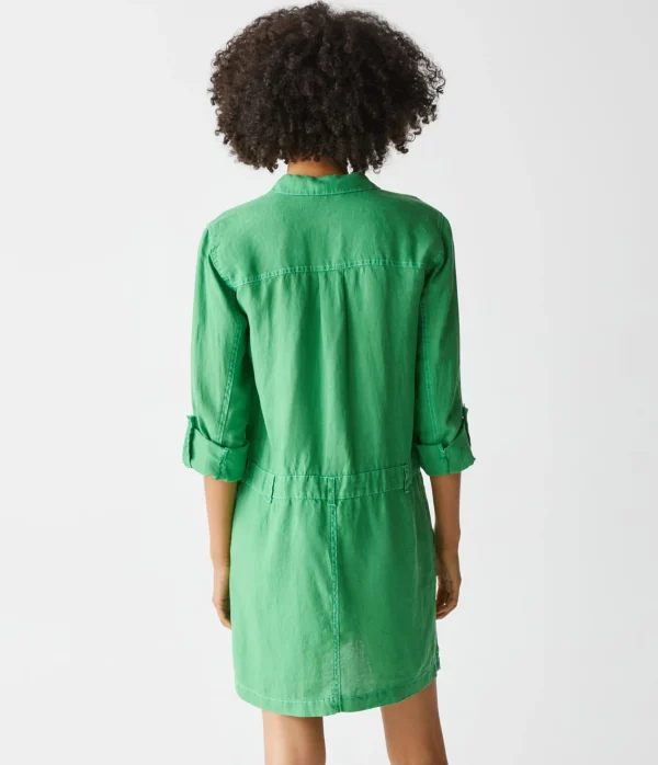 Michael Stars Pilar Linen Shirt Dress- Dresses | Mini Dresses