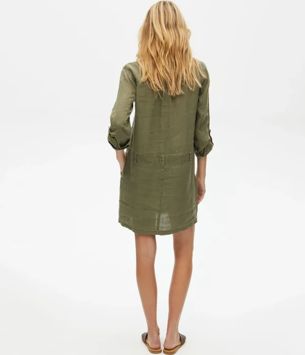 Michael Stars Pilar Linen Shirt Dress- Dresses | Mini Dresses