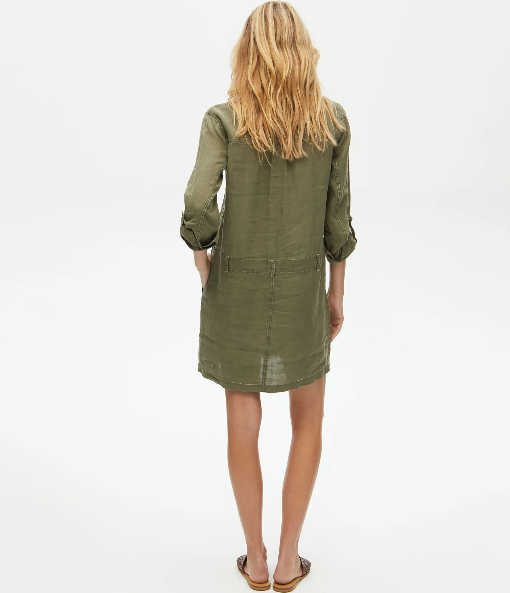 pilar_linen_shirt_dress_47.webp Michael Stars Pilar Linen Shirt Dress- Dresses | Mini Dresses
