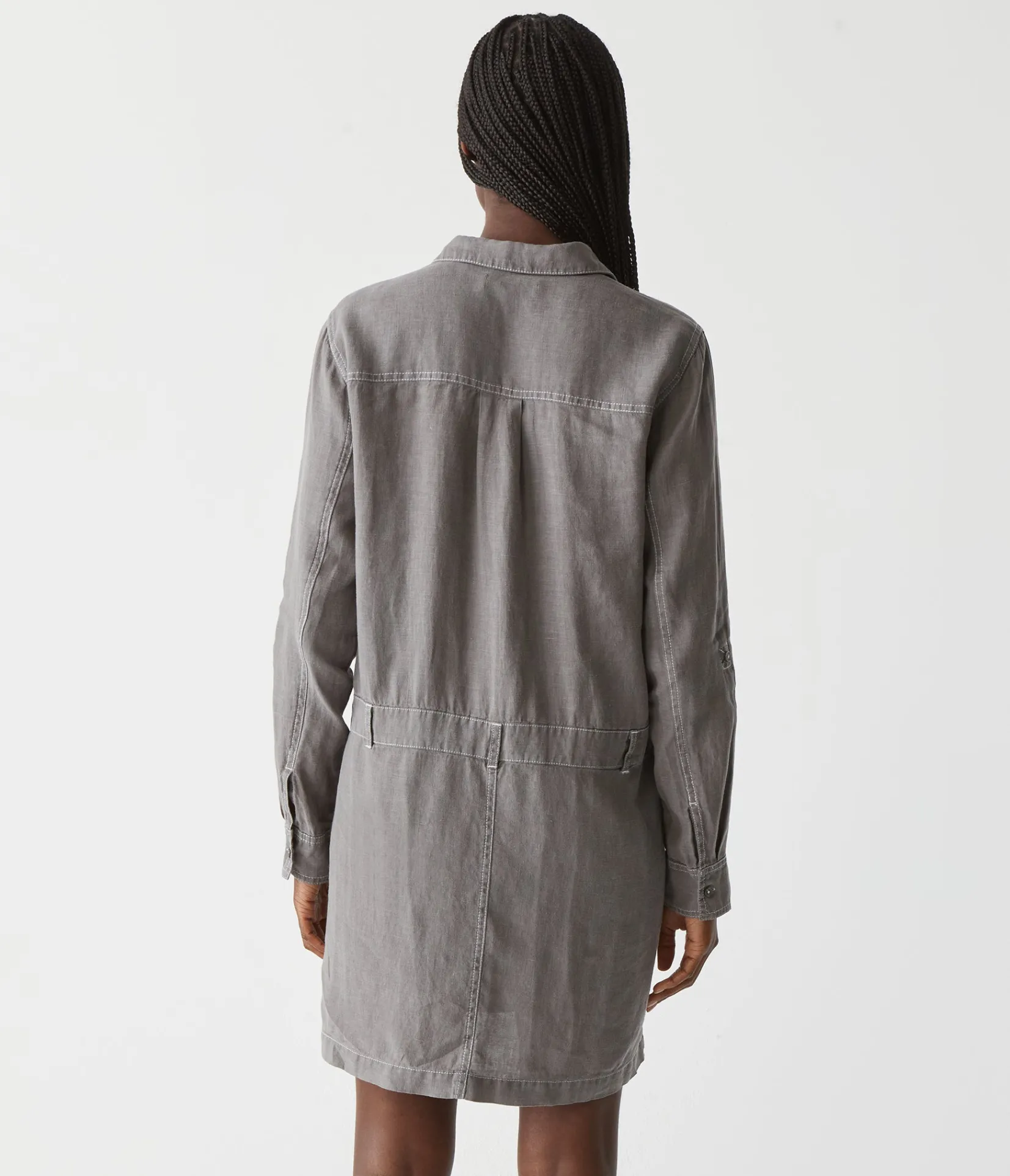 pilar_linen_shirt_dress_52.webp Michael Stars Pilar Linen Shirt Dress- Dresses | Mini Dresses