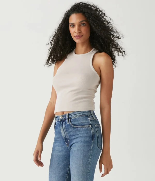 Michael Stars Pina Ribbed Halter Tank- Tank Tops | Ultra Rib T-Shirts