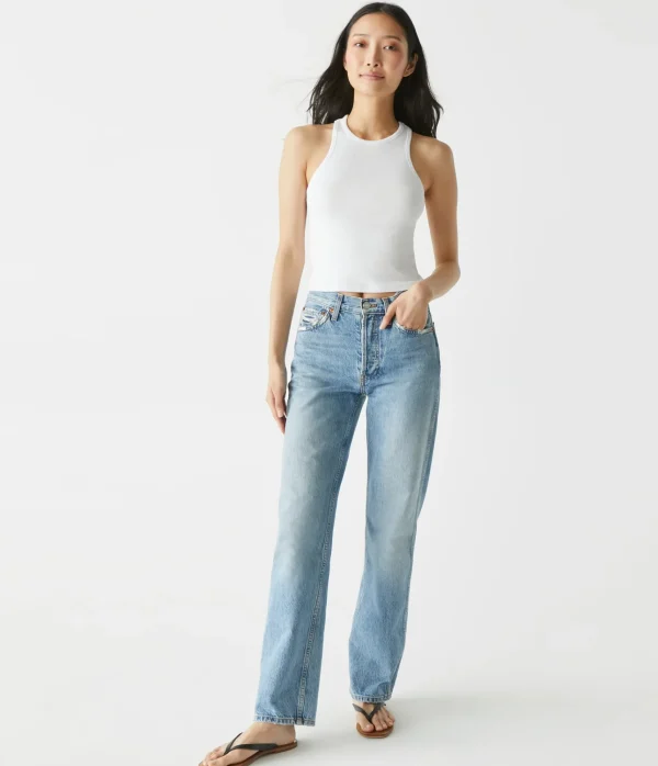 Michael Stars Pina Ribbed Halter Tank- Tank Tops | Ultra Rib T-Shirts