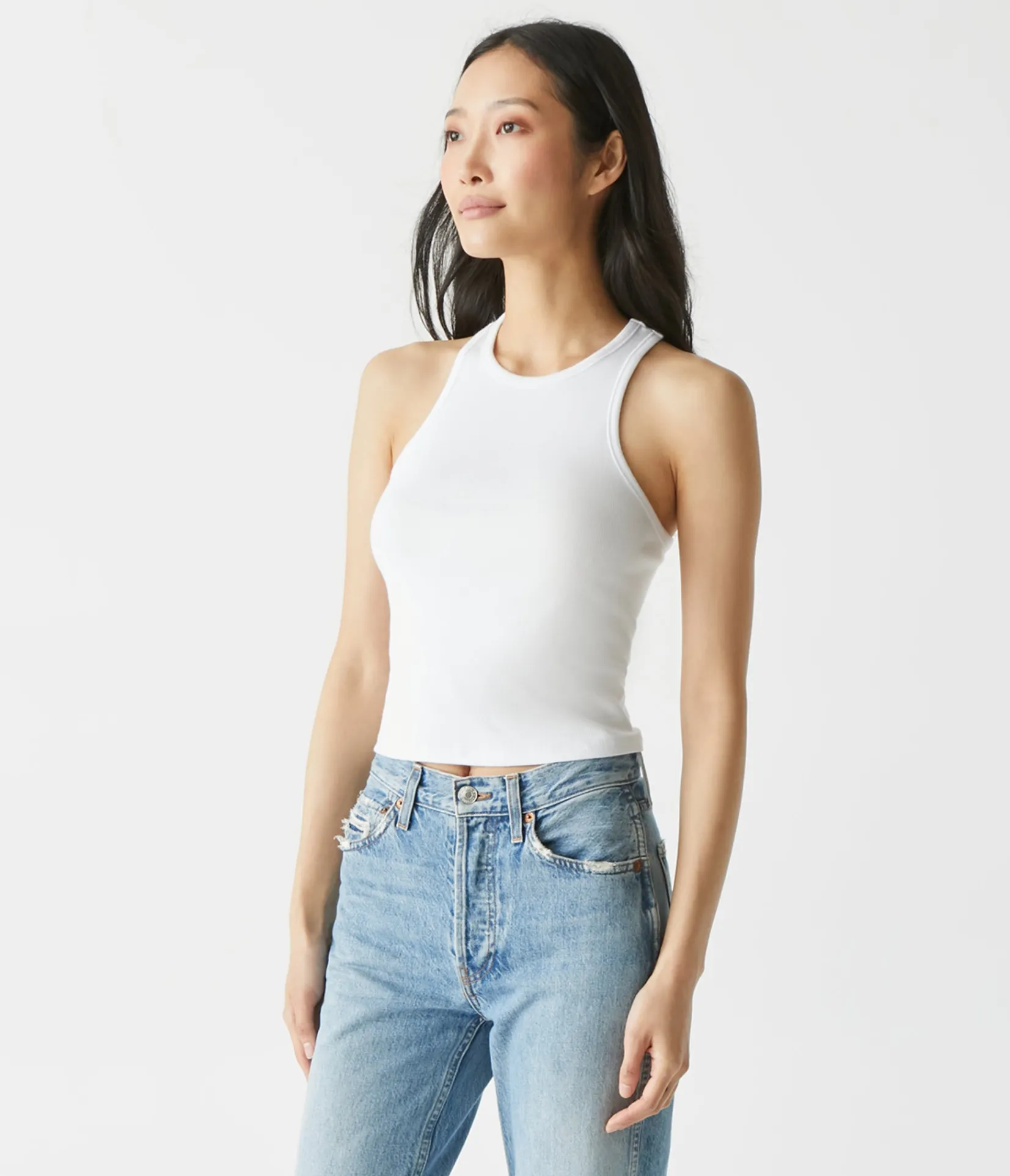 pina_ribbed_halter_tank_3.webp Michael Stars Pina Ribbed Halter Tank- Tank Tops | Ultra Rib T-Shirts