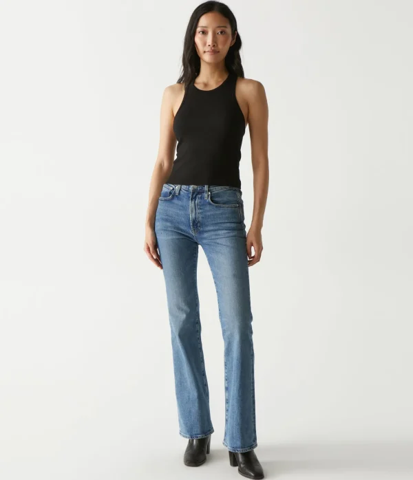 Michael Stars Pina Ribbed Halter Tank- Tank Tops | Ultra Rib T-Shirts