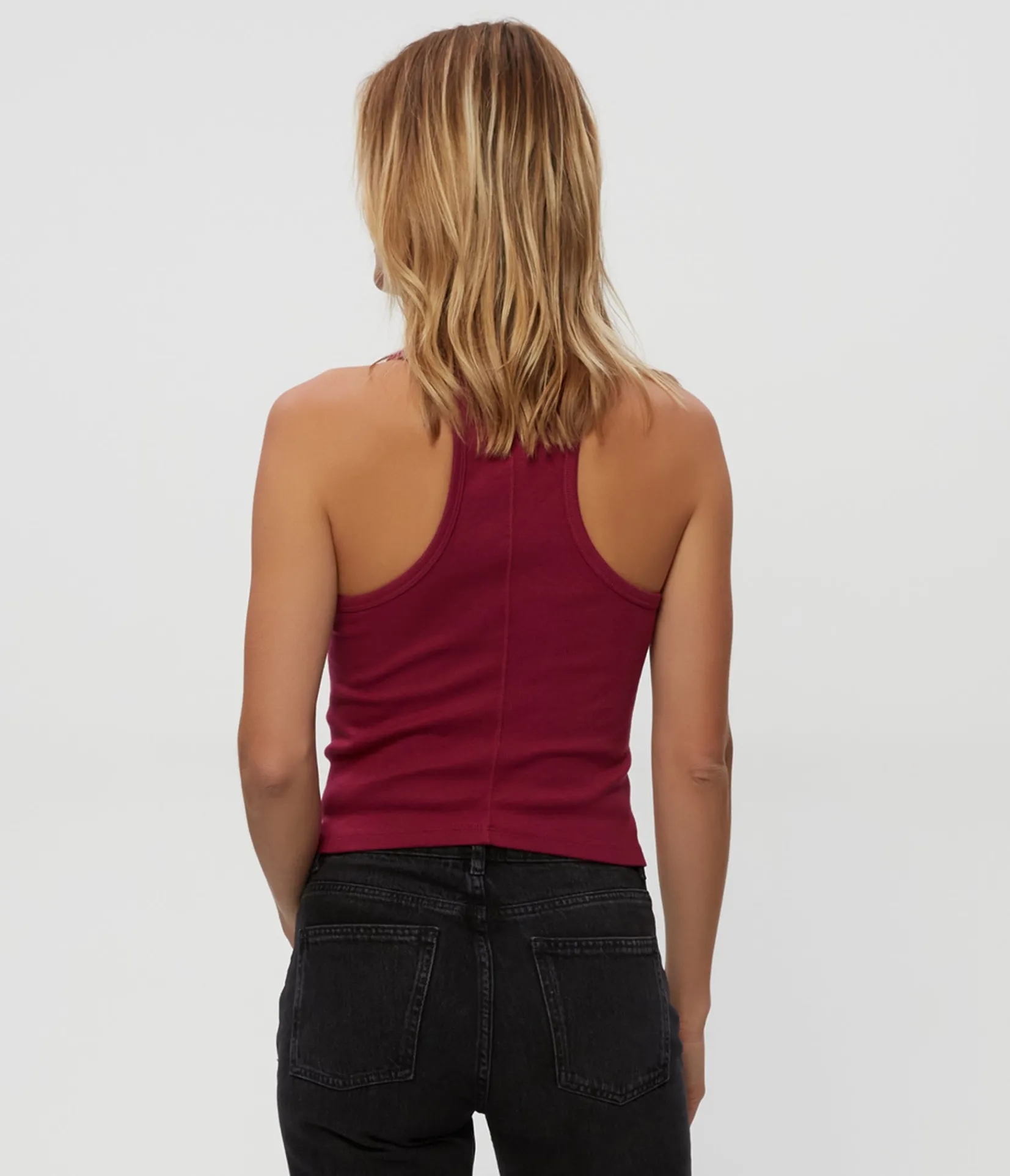 pina_ribbed_halter_tank_73.webp Michael Stars Pina Ribbed Halter Tank- Tank Tops | Ultra Rib T-Shirts
